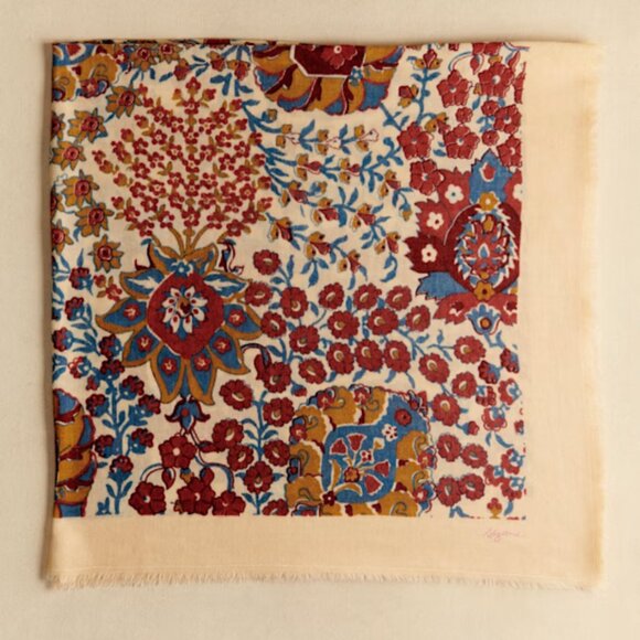 Sézane NWT Pio Scarf in Pastel Forest - Picture 2 of 4